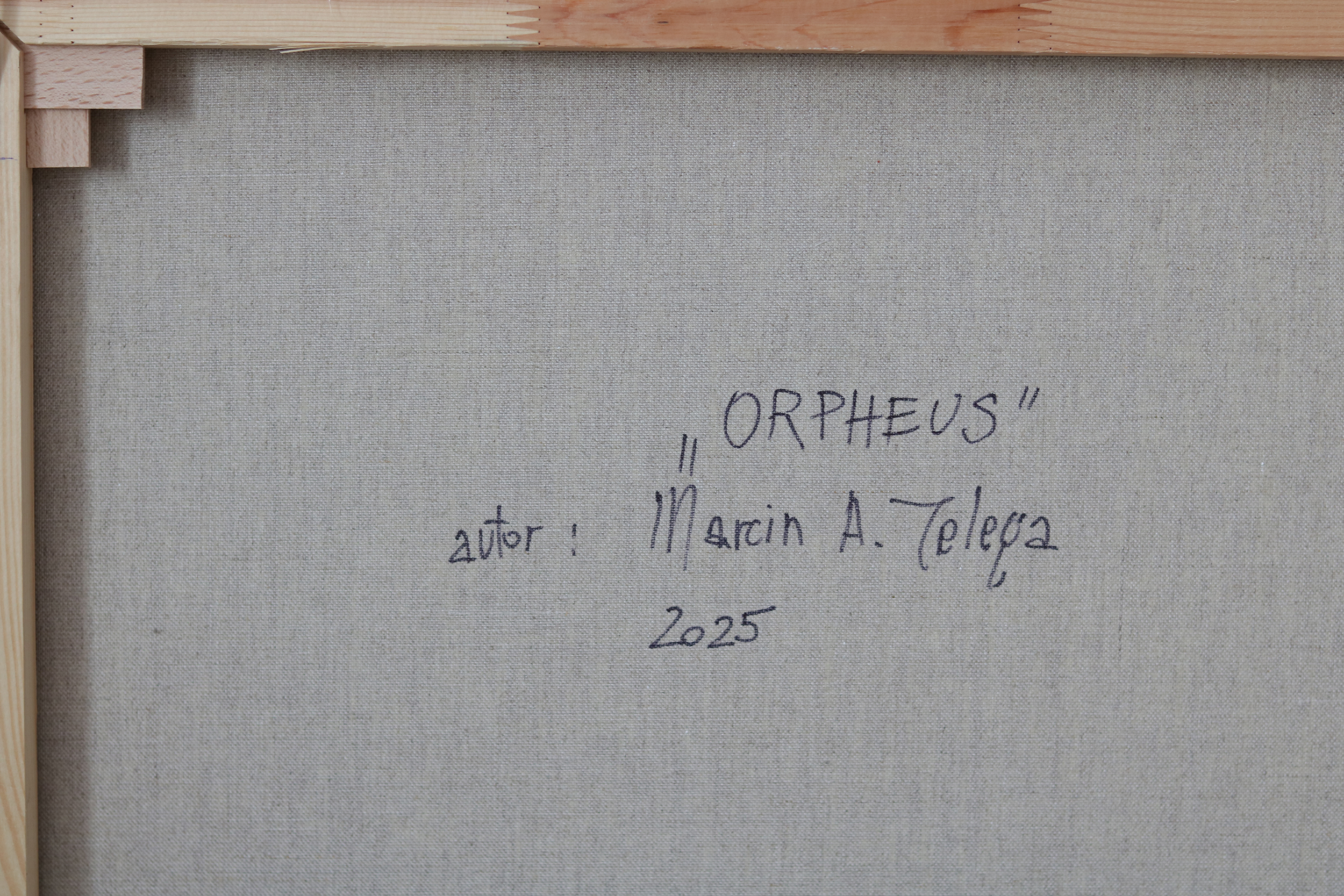 sygnatura na odwrocie